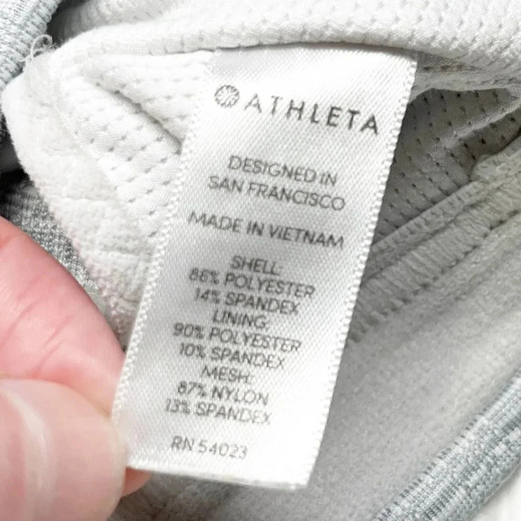 Athleta Gray Strappy Pullover Sports Bra Women's Size XS - Picture 5 of 5